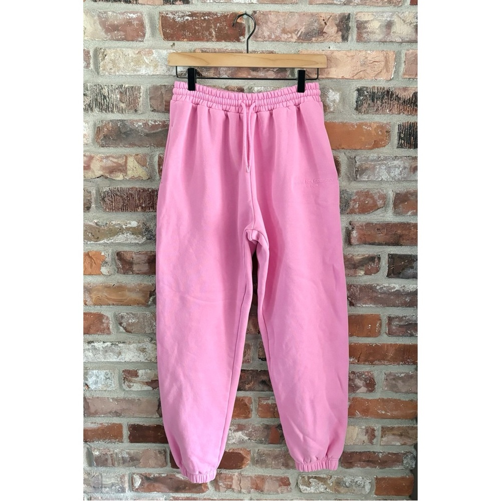 White Fox Pink Fleece Sweatpants